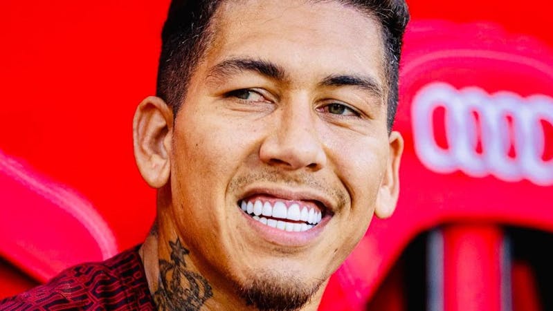 Image of Liverpool's striker Roberto Firmino