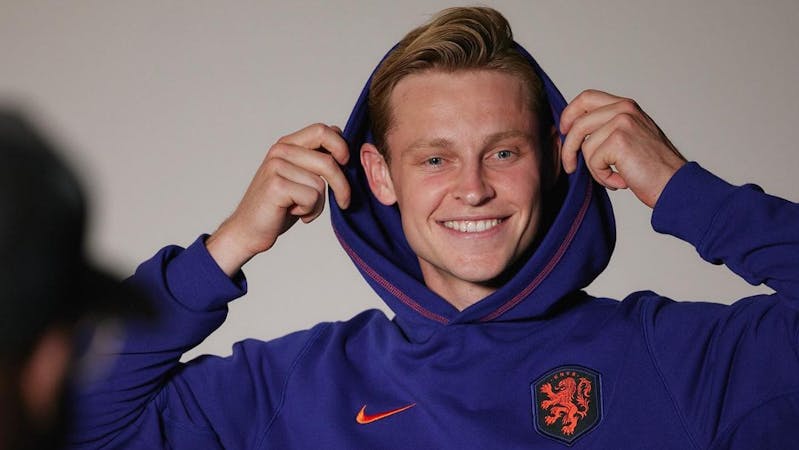 Image of Barcelona's midfielder Frenkie de Jong