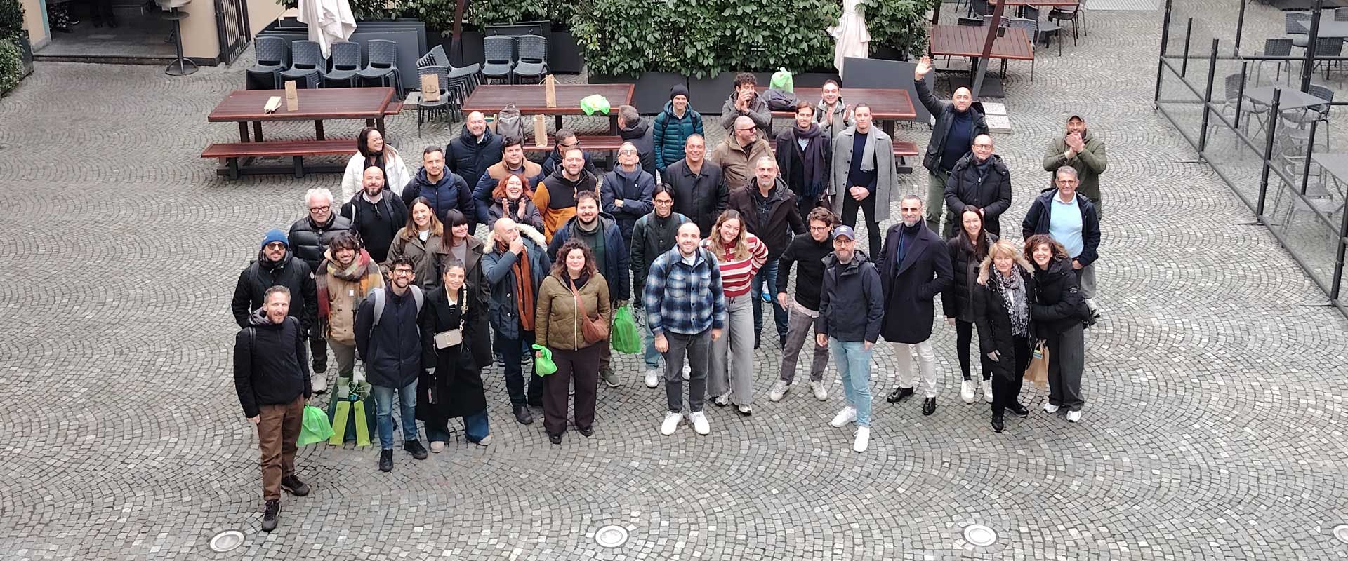 Foto del gruppo di team building