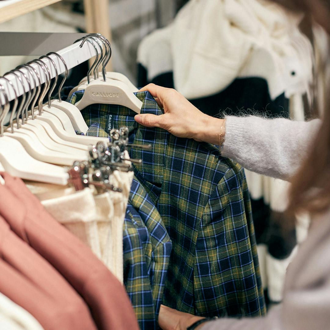 Capi esposti in negozio