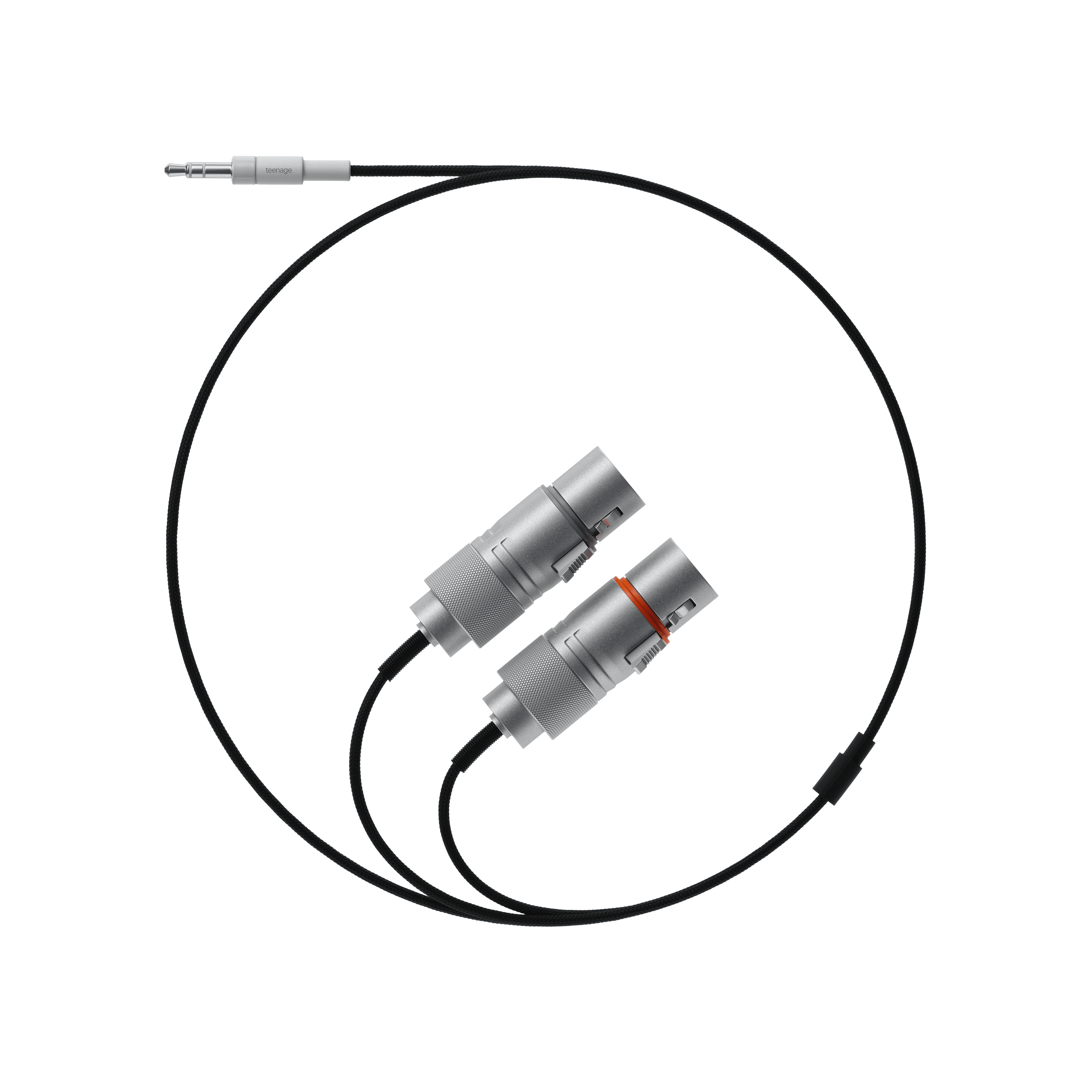 textile cable 3.5 mm to 2x xlr (socket)