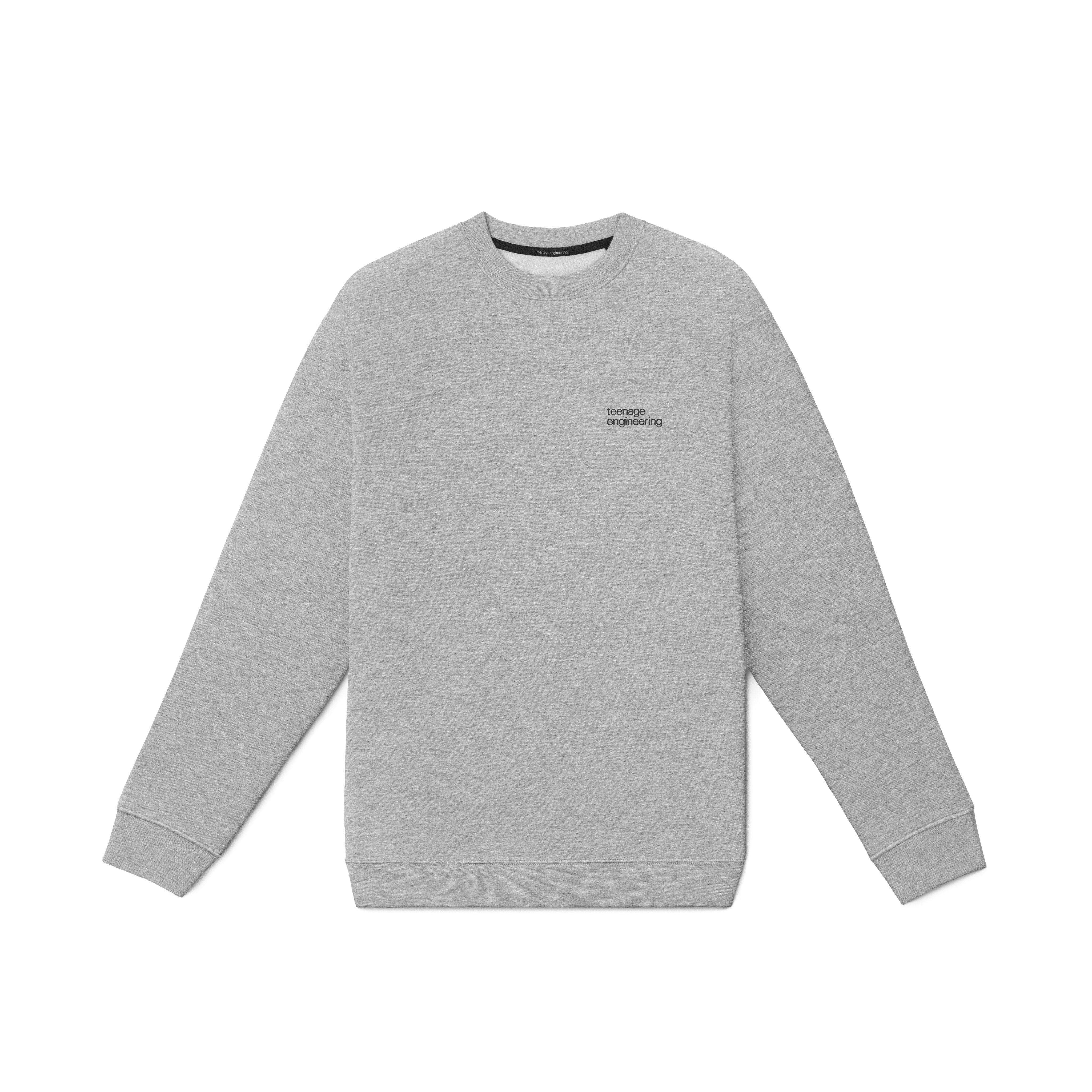 cotton sweatshirt gray melange - teenage engineering cotton sweatshirt gray melange - teenage engineering