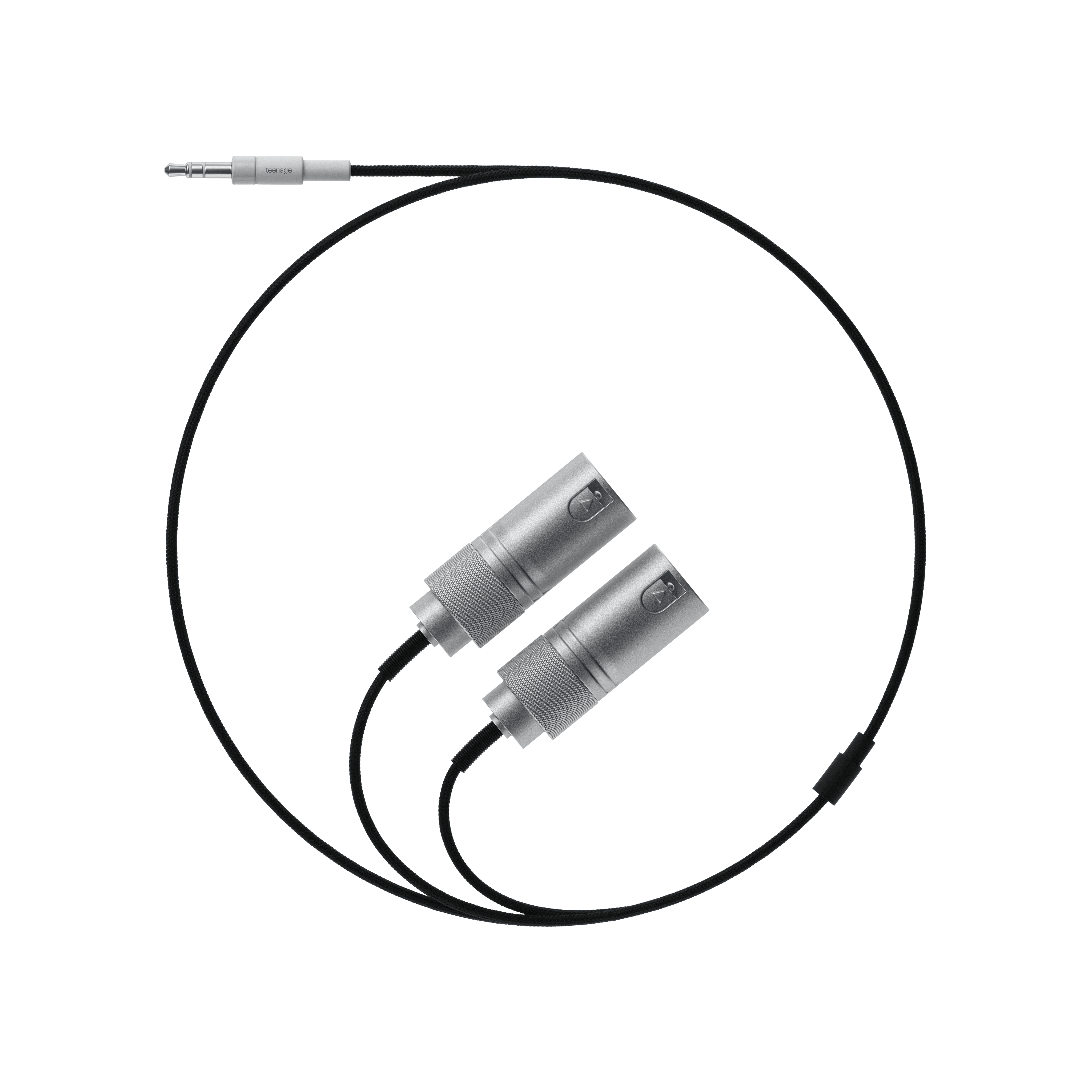 textile cable 3.5 mm to 2x xlr (plug)