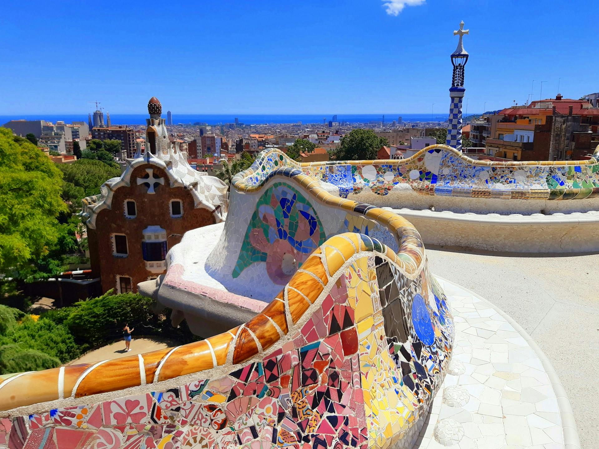 barcelona, spain, viewed from Parc Guell