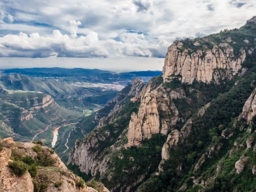 A view from the top of Montserrat, Catalonia