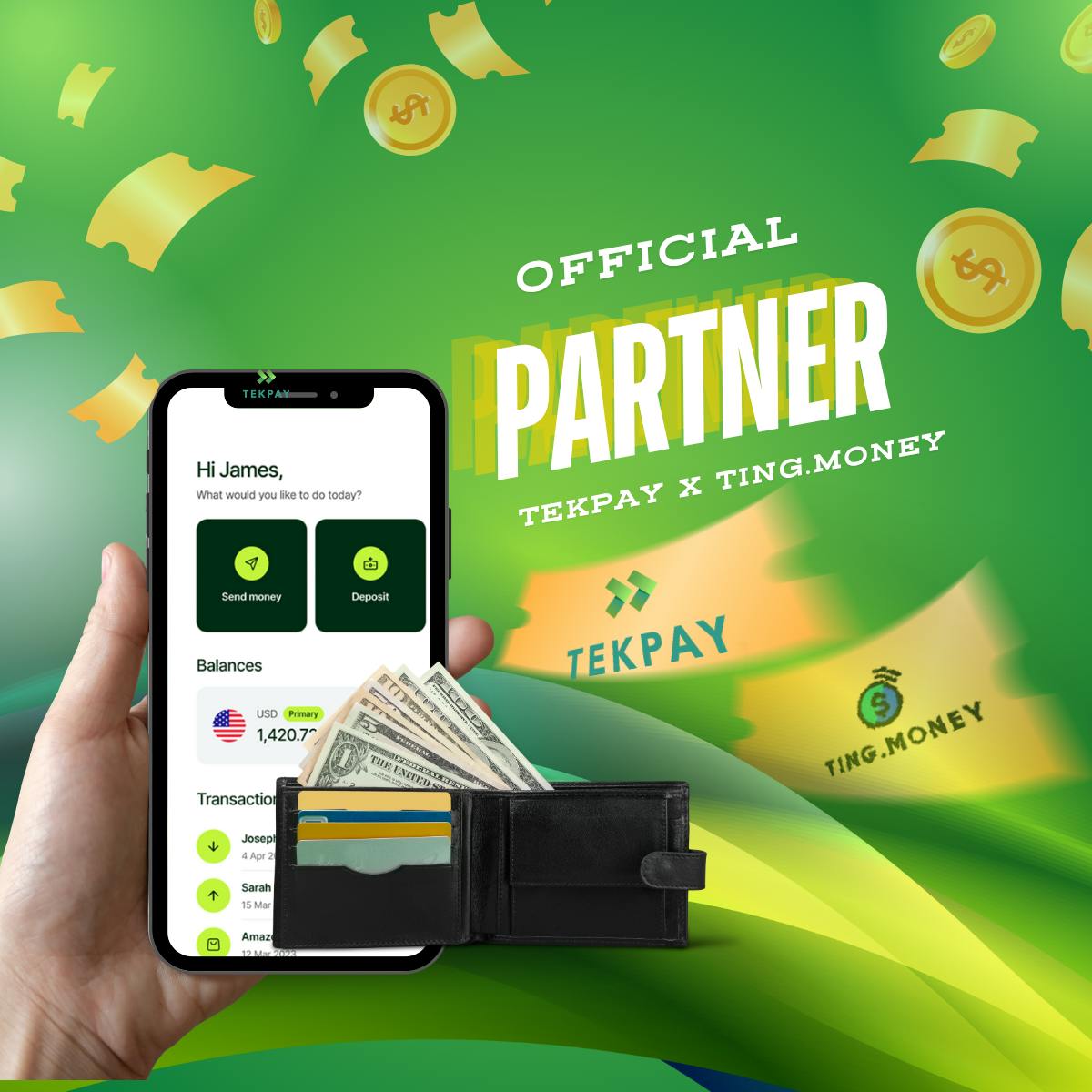 TekPay and TingMoney E-Wallet Partnership