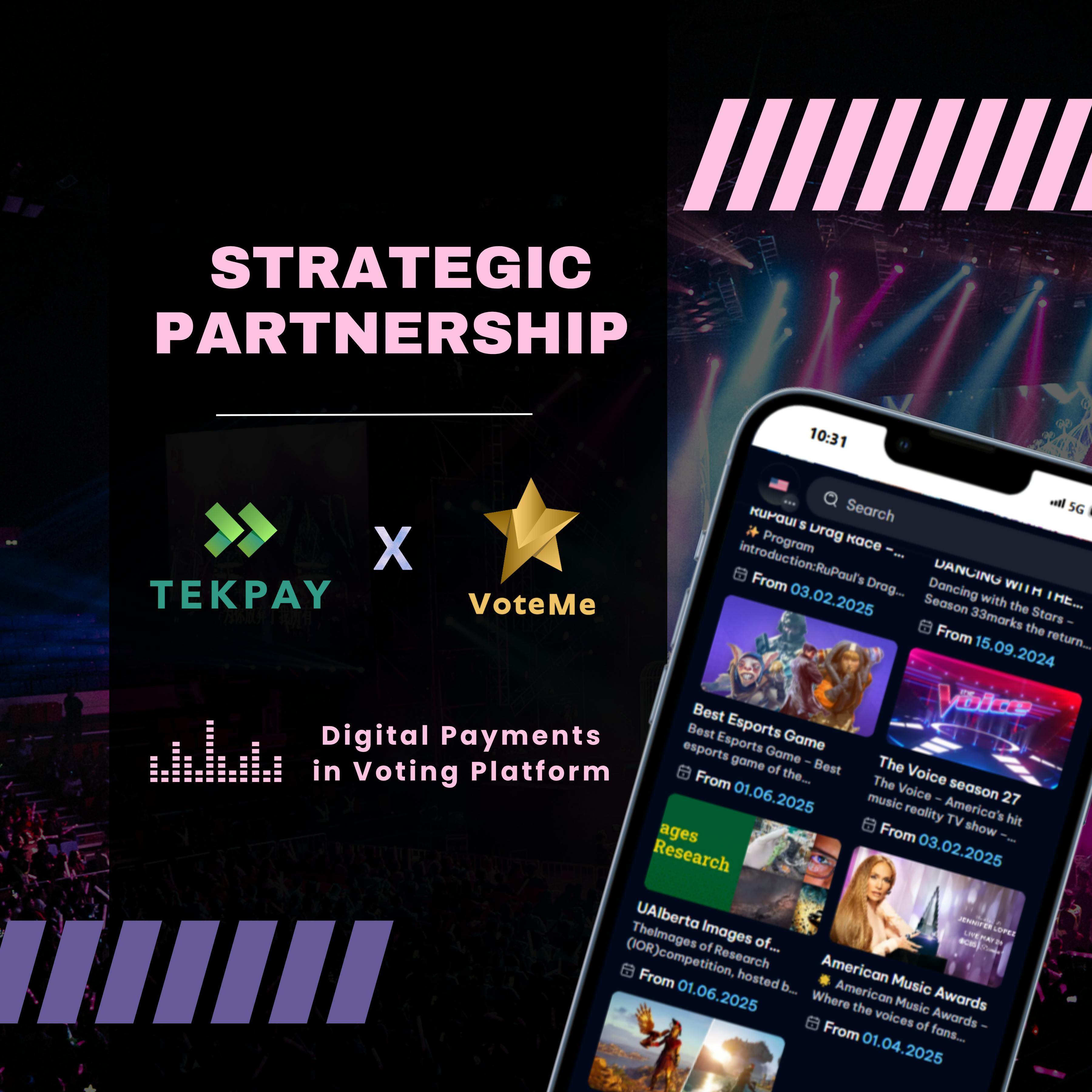 TekPay and VoteMe Partnership