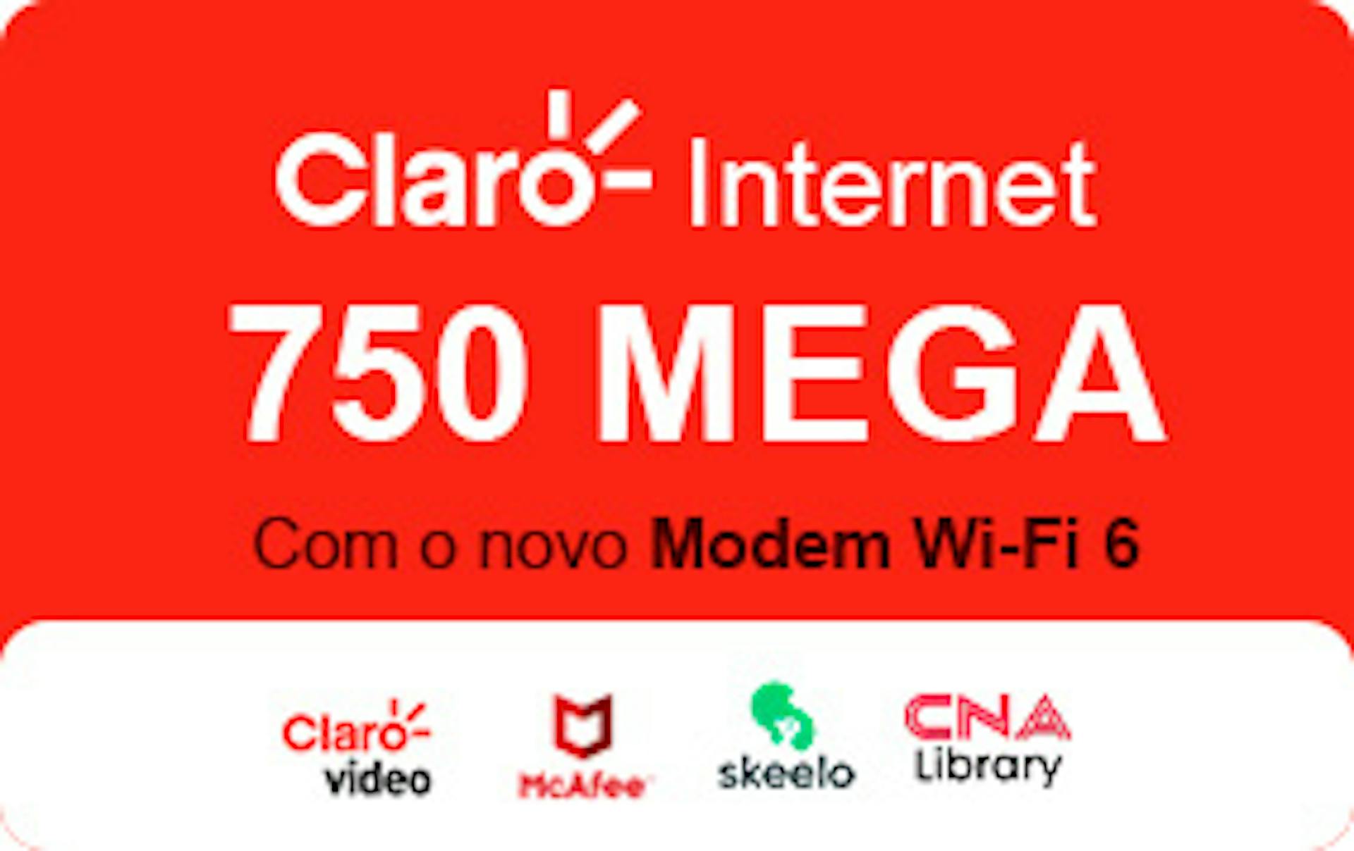 claro internet 750 mega