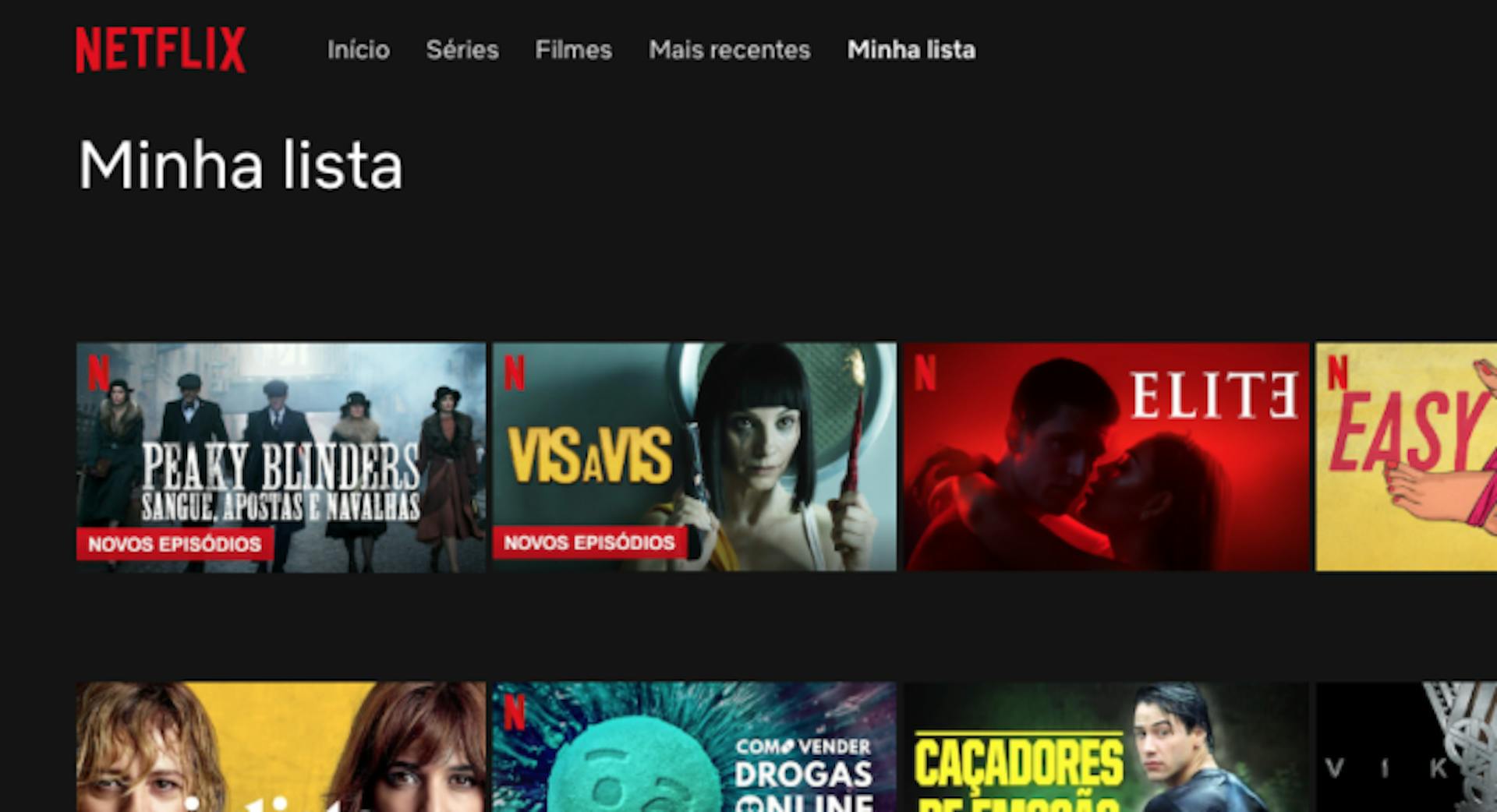 minha lista netflix com integração de conteúdo na conta da claro