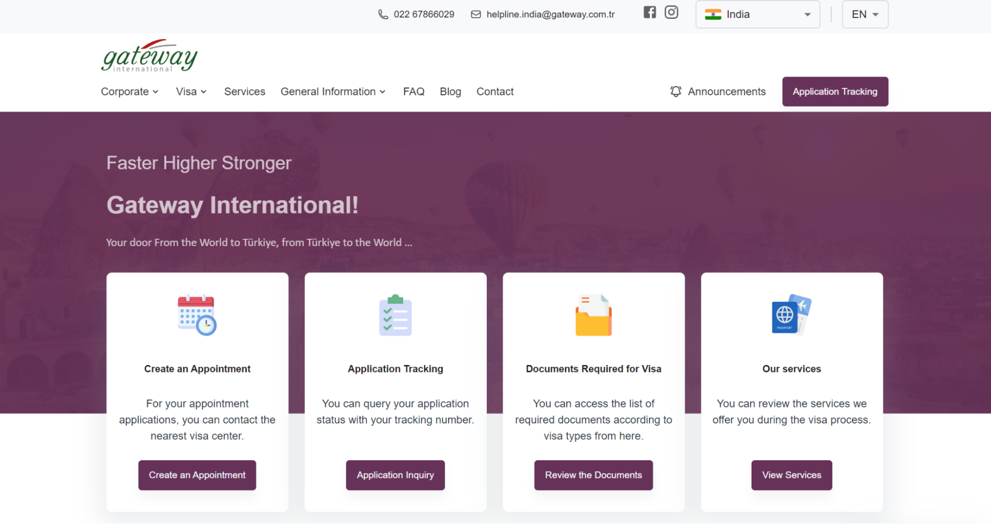 turkey sitcker visa gateway international website