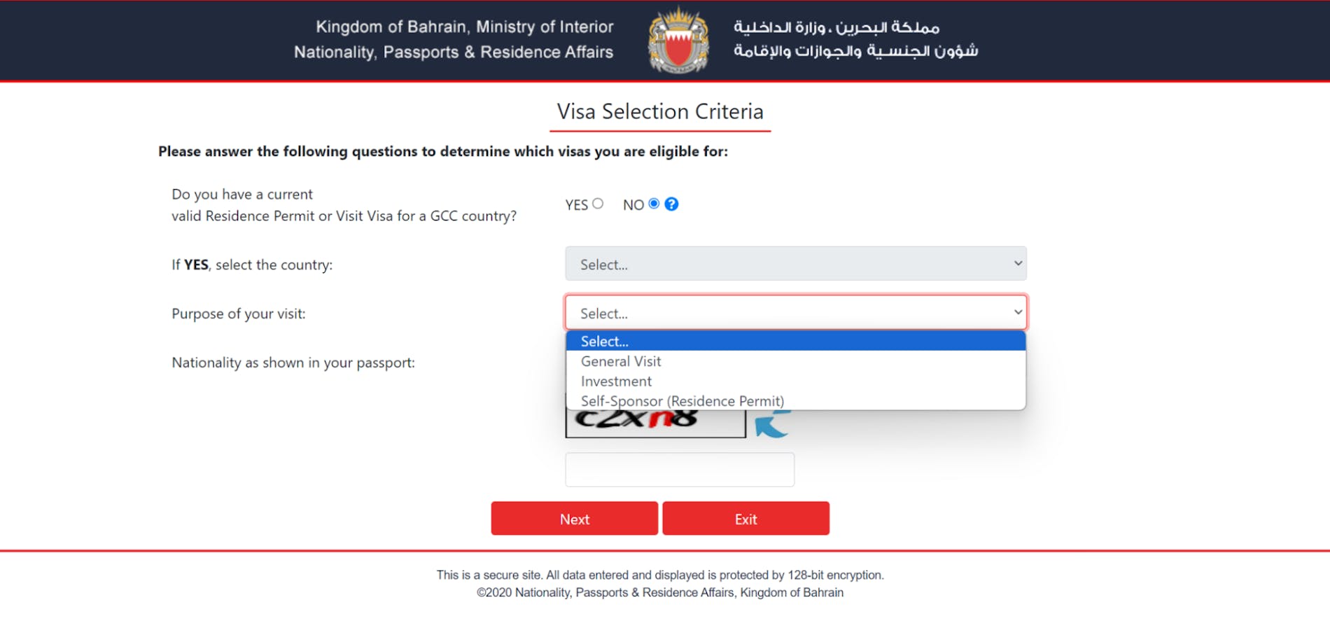 bahrain visa application process