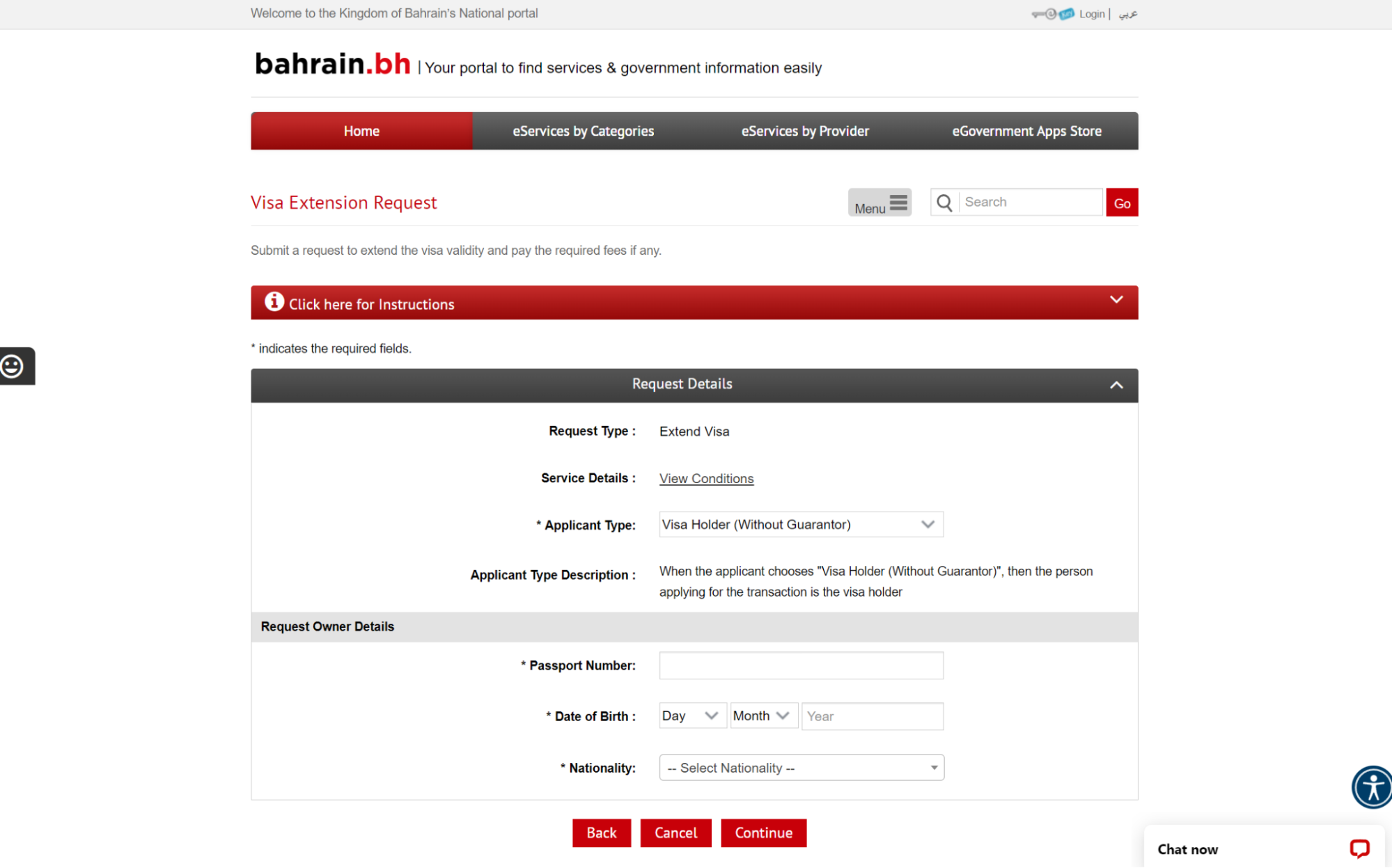 bahrain visa extension process