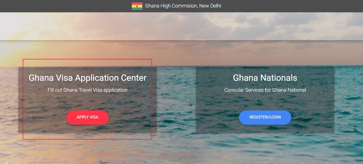 Ghana visa online application