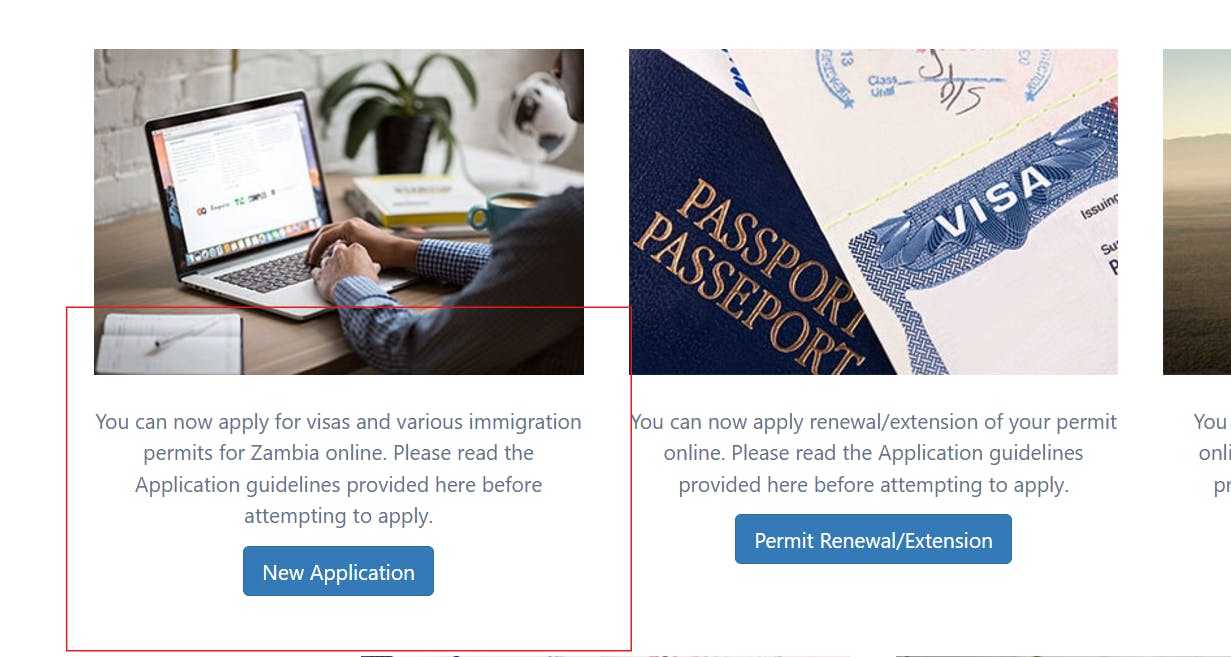 Zambia e visa application