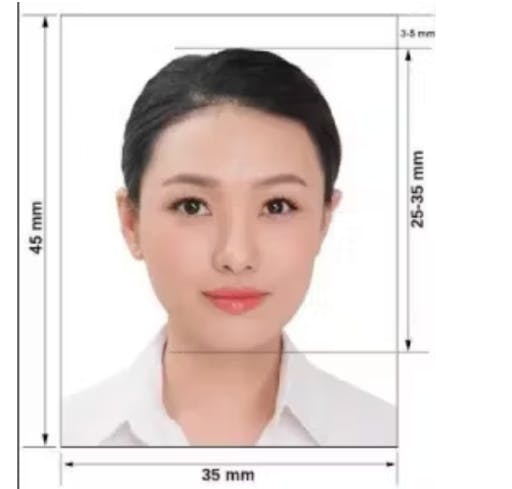 Ireland visa photo size requirements