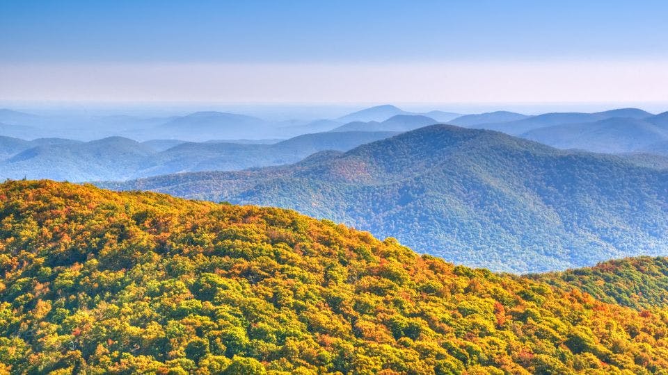 Georgia autumn in Mountains