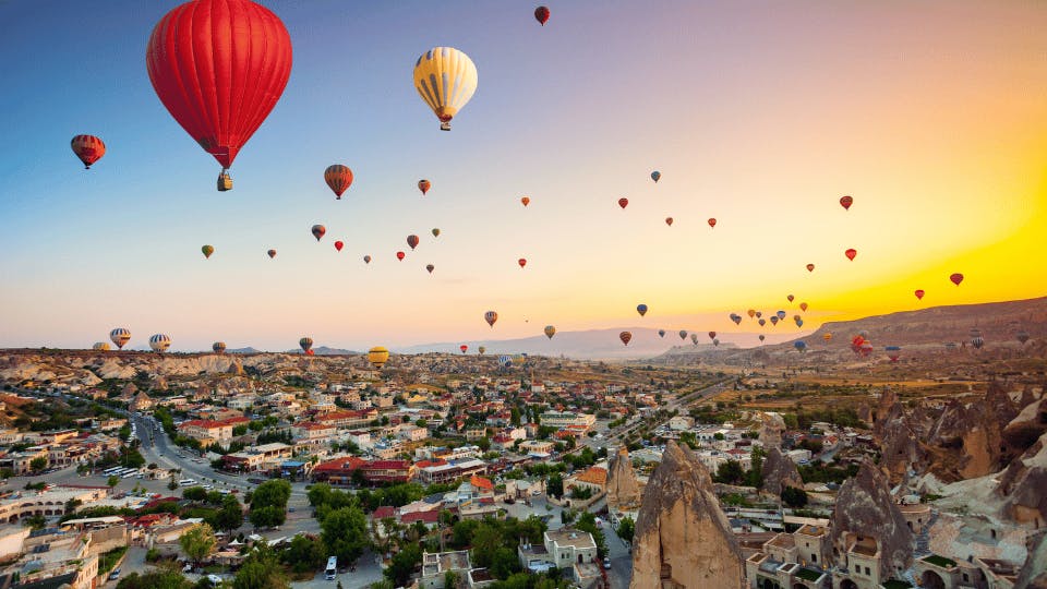 Hot Air Balloon in Cappadocia, Turkey