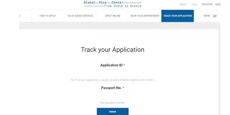 Greece Visa Application Tracking