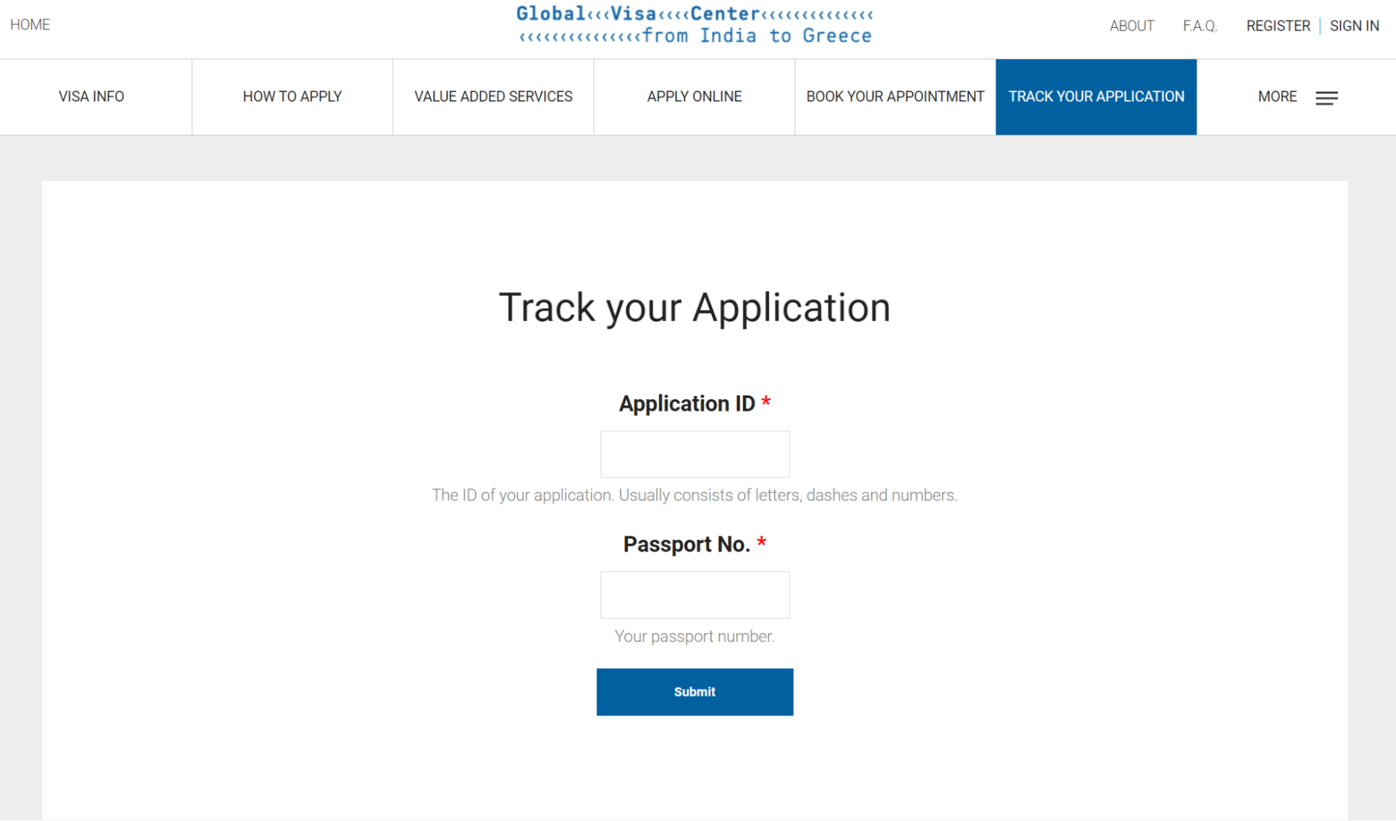 Track Your Application Status