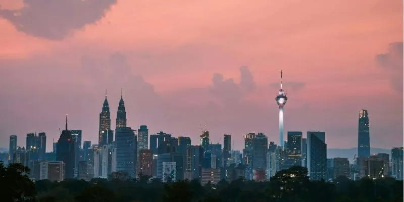 Beautiful Malaysian skyline