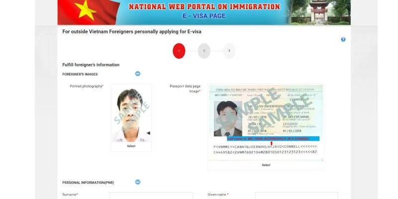 National Web Portal on Immigration for Vietnam e-Visa