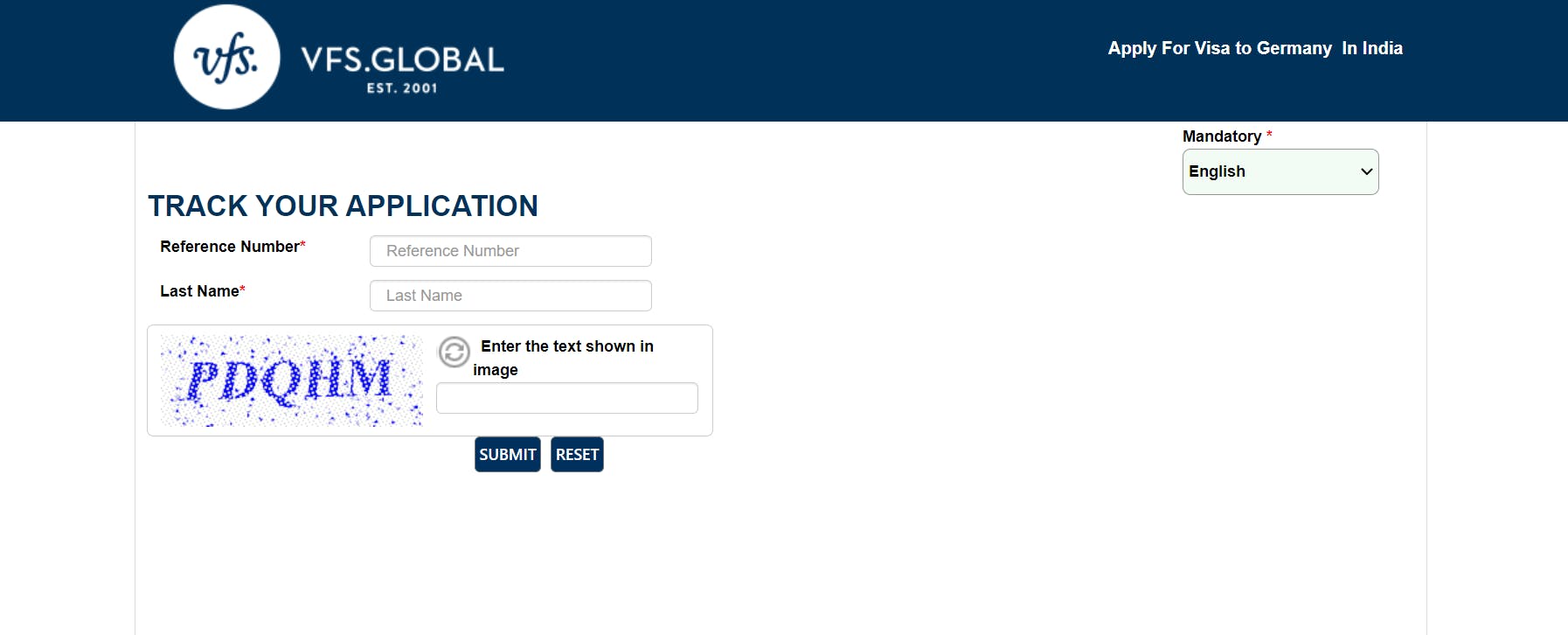 German Visa Status Tracking