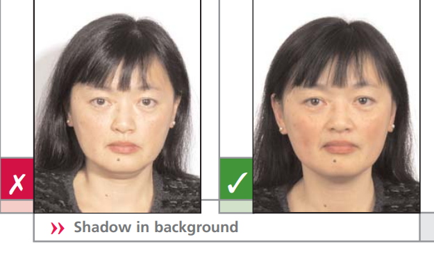 Canada visa photo sample