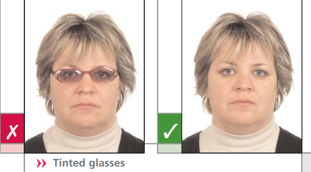 Canada visa photo sample