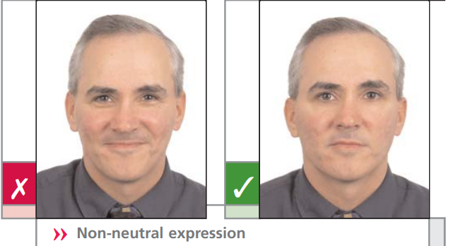Canada visa photo sample