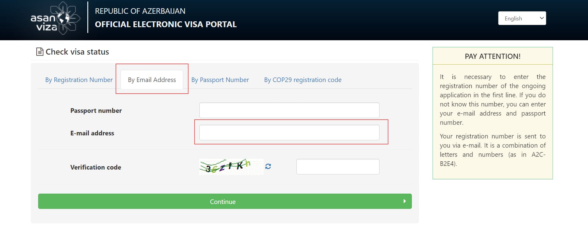 azerbaijan visa check by email address