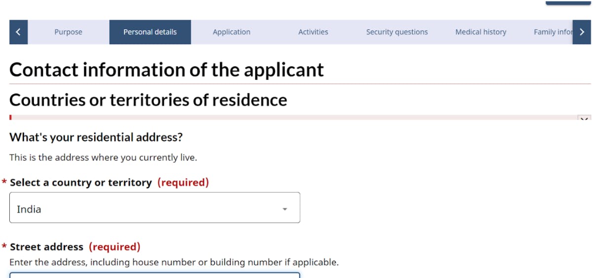 Canada transit visa application