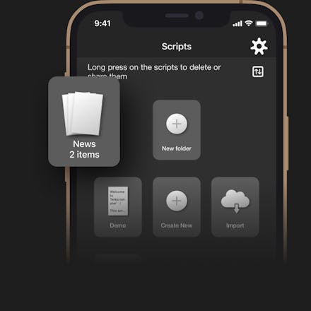 Save Scripts Directly In App