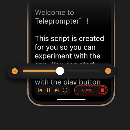 Adjust Scroll Speed
