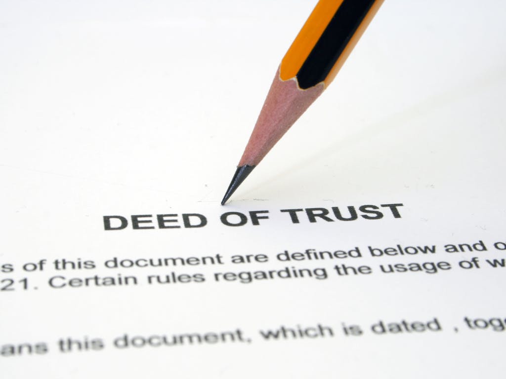 What is a deed of trust?