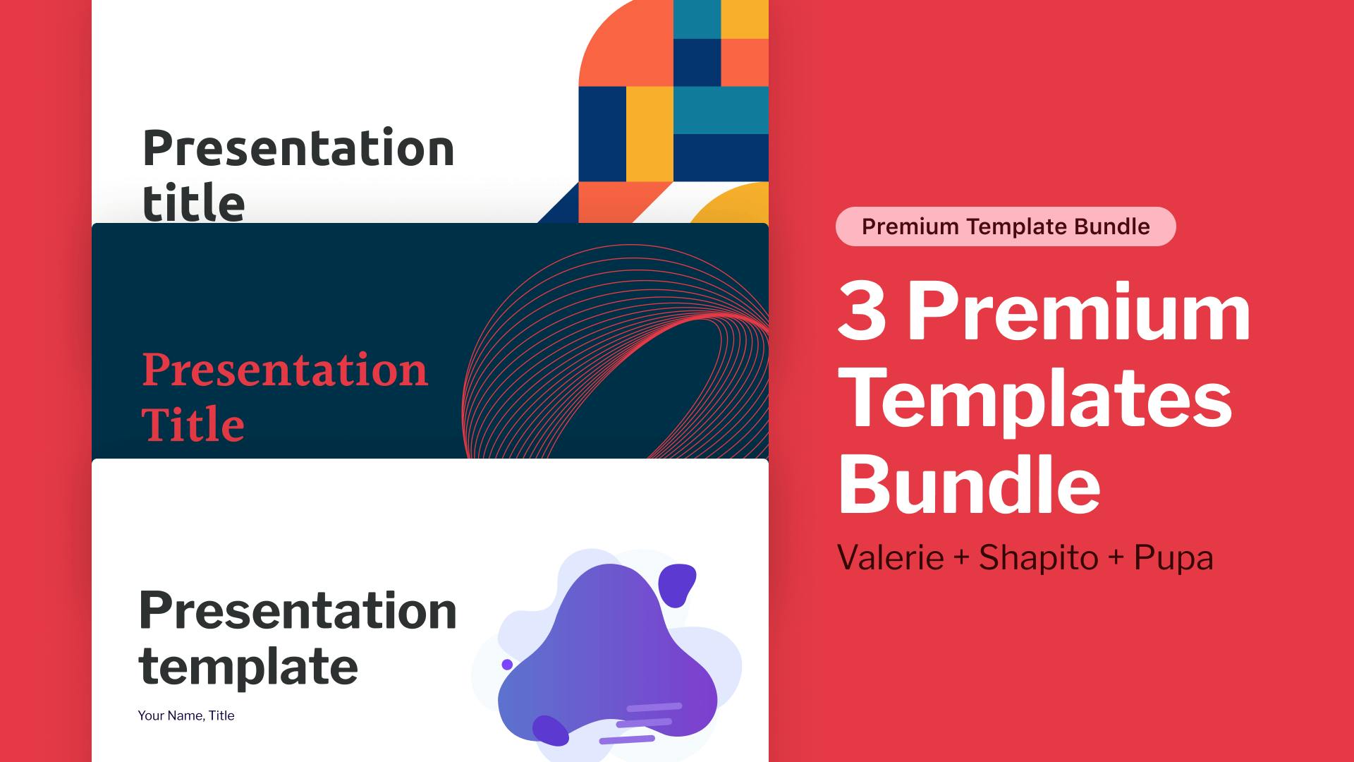 3 Premium Templates Bundle