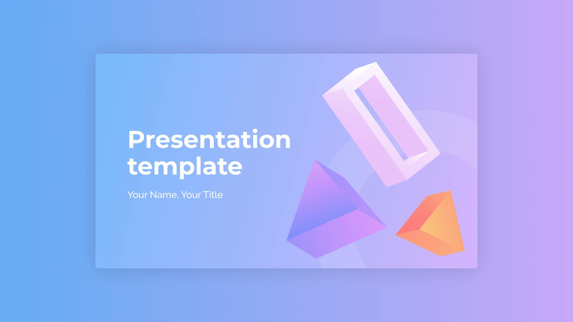 Modelia Presentation Template