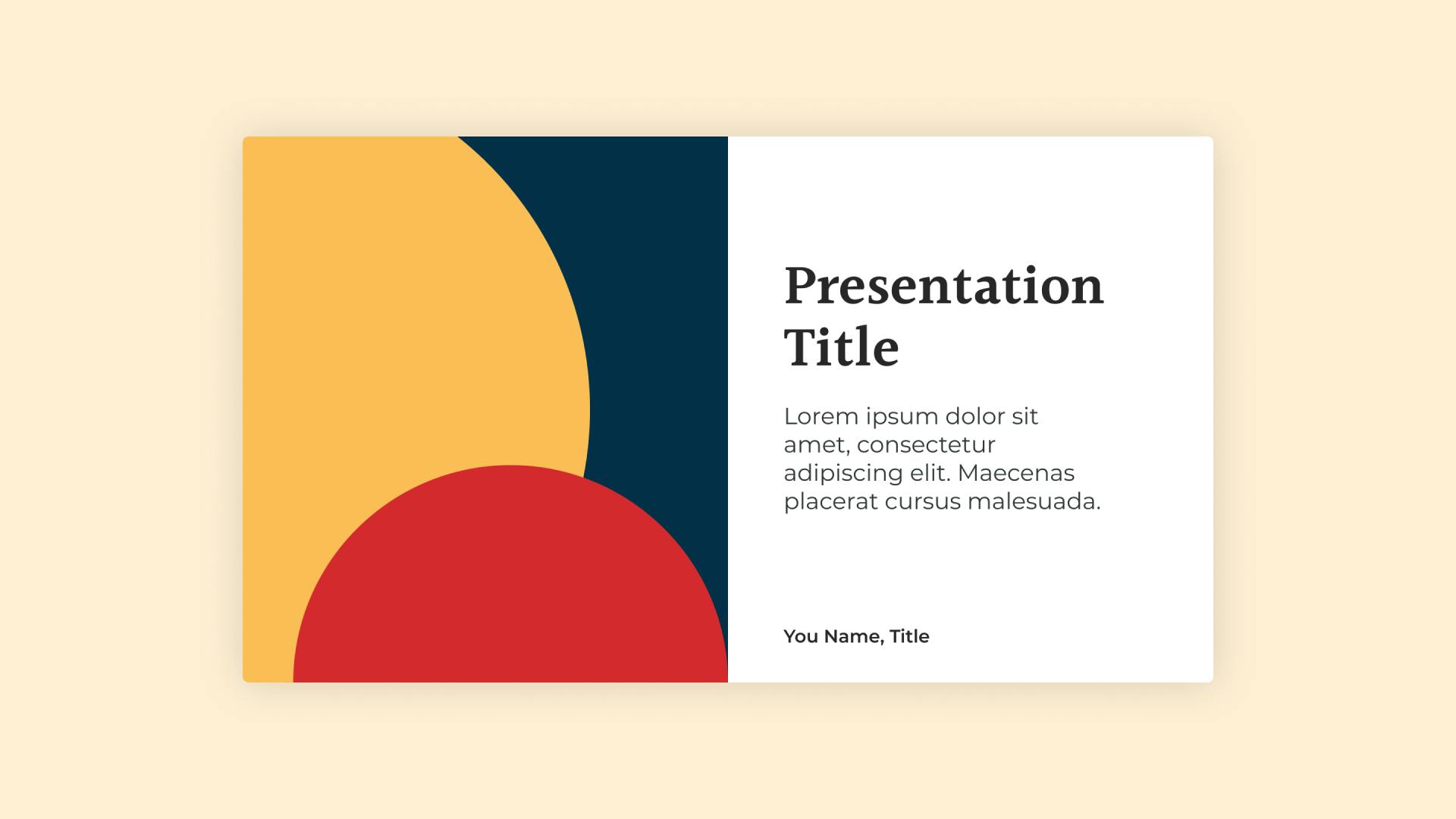 Geometric Presentation Template