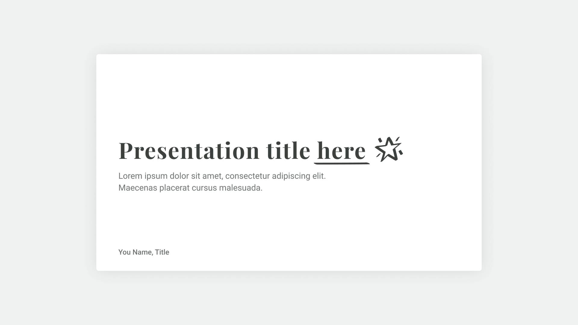 Starry Presentation Template