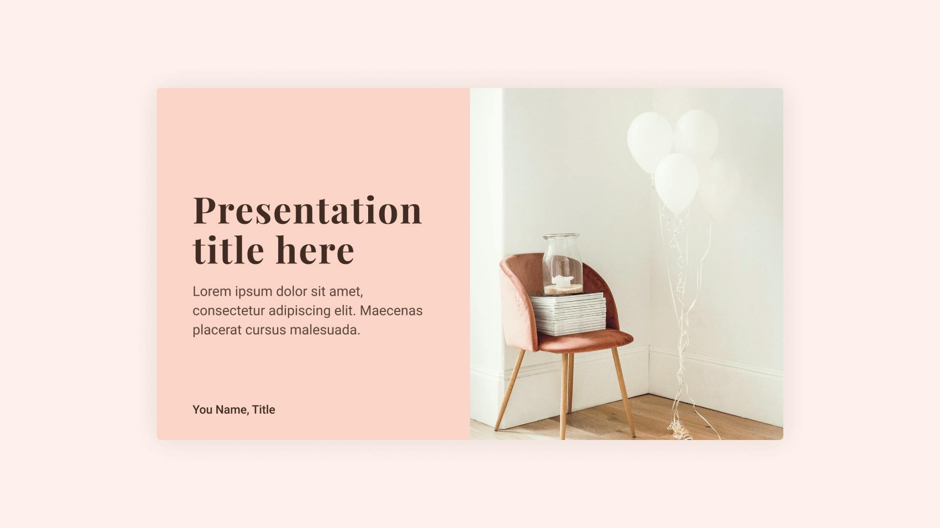 Poche Presentation Template