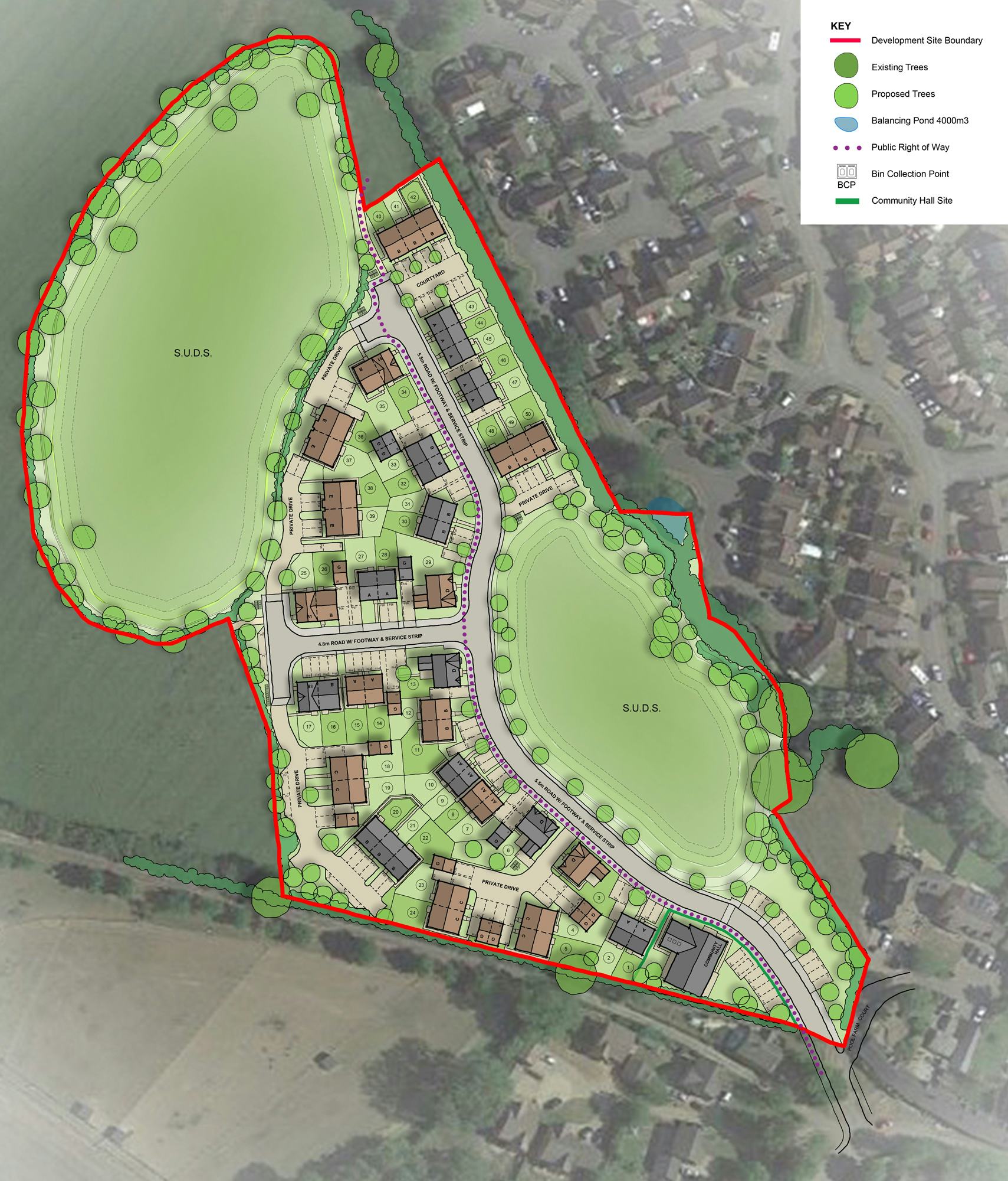 Planning Application Submitted for 49 Homes and an Extensive Flood
