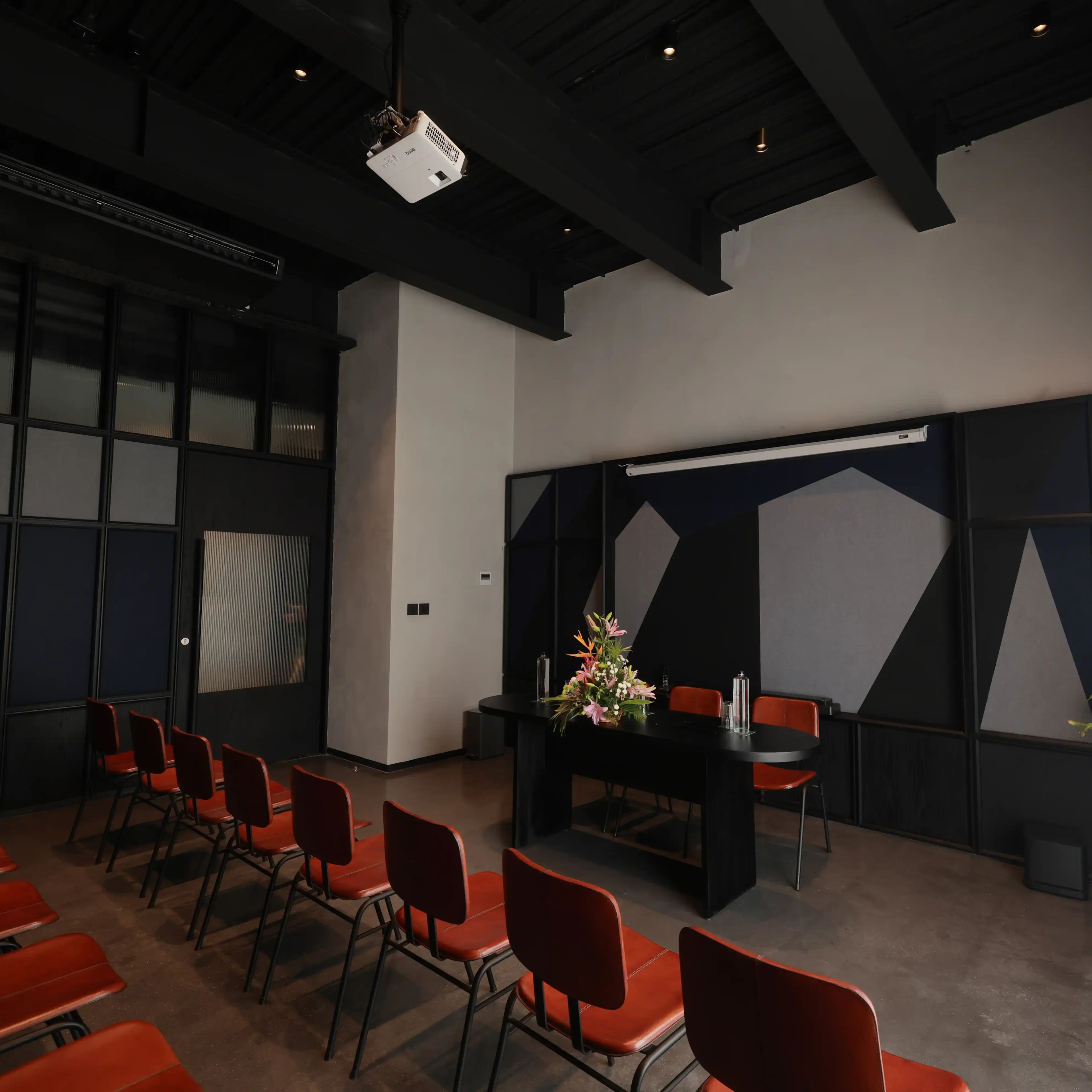 media room at terratone