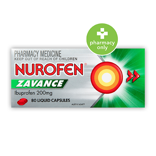 Nurofen Zavance 200mg - 80 liquid capsules