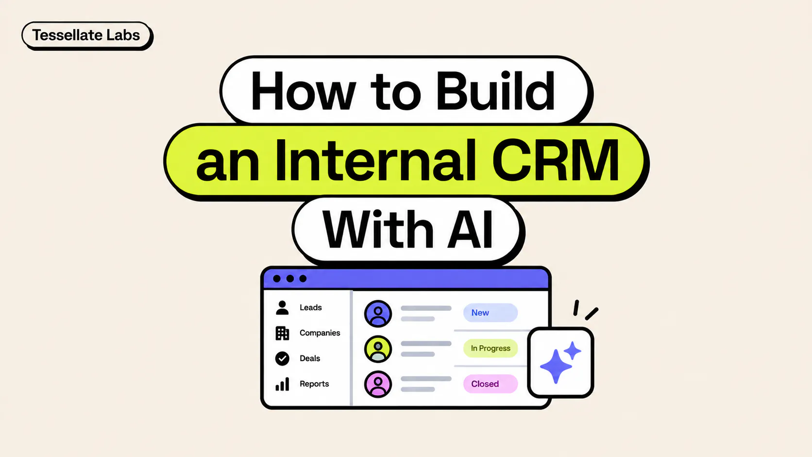 How to Build an Internal CRM With AI (A Real Build, Step by Step)