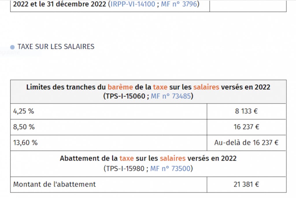 Taxe sur les salaires en 2022 comprendre la nouvelle réforme