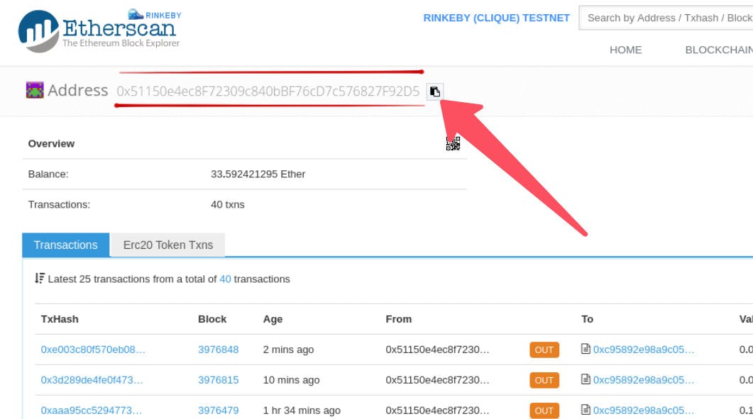 etherscan window