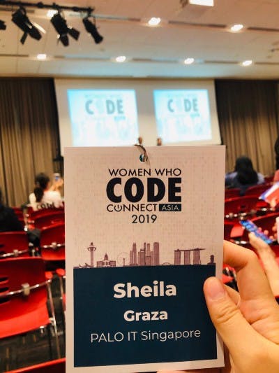 women who code, event badge