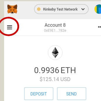 metamask window