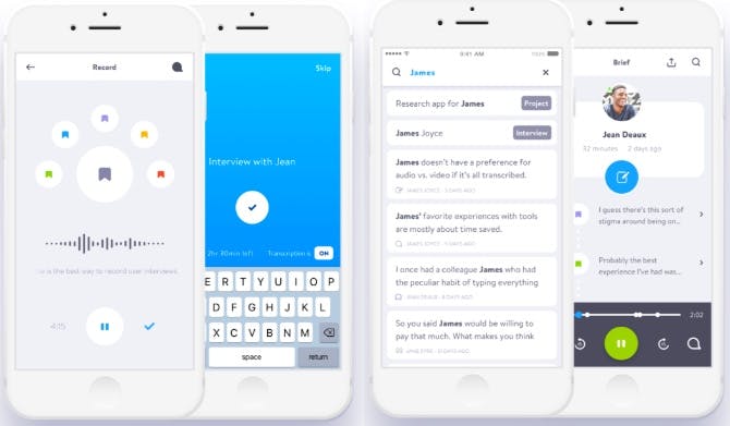 trint, speech-to-text tool, phone screens