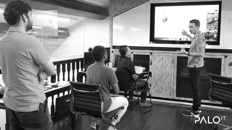 innovation lab, esg, office meeting