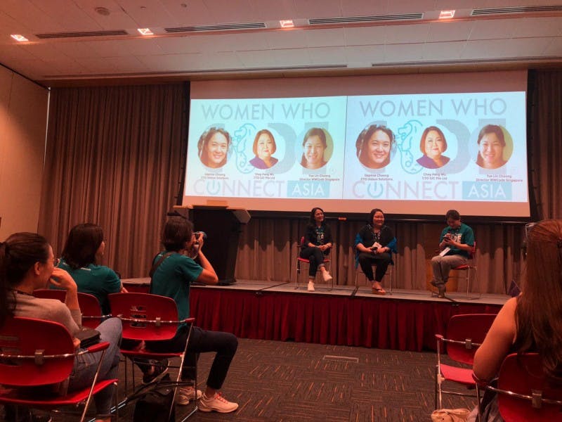 women who code, panel discussion, Daphne Choong, Choy Peng Wu, Yue Lin Choong